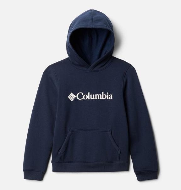Columbia Hættetrøje Pige Logo Mørkeblå SPUC60384 Danmark